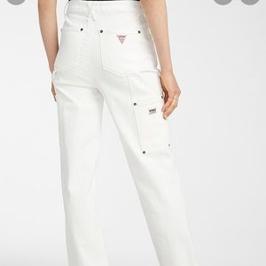 White carpenter pants by Guess